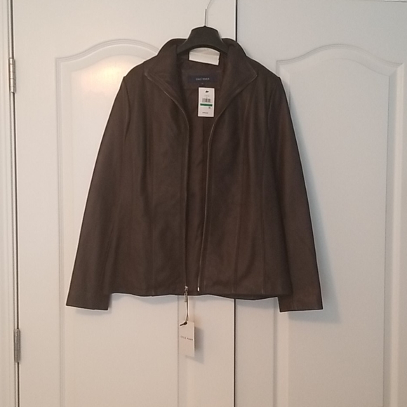 Cole Haan Women Lambskin Leather Jacket